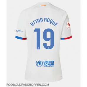 Barcelona Vitor Roque #19 Udebanetrøje Dame 2023-24 Kortærmet